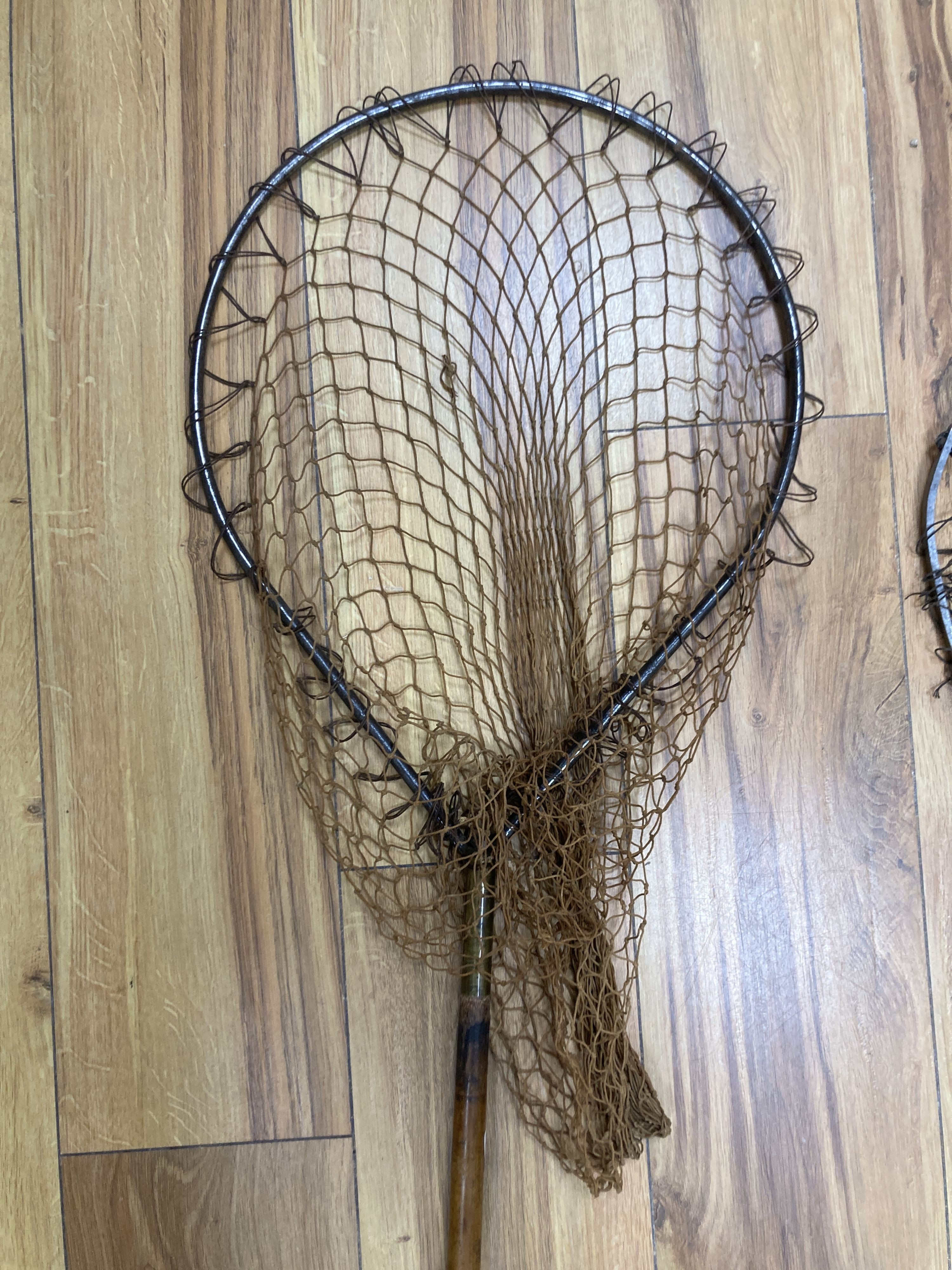 Three early 20th century landing nets